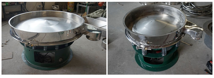 旋振篩底框安裝在振動(dòng)體上面。