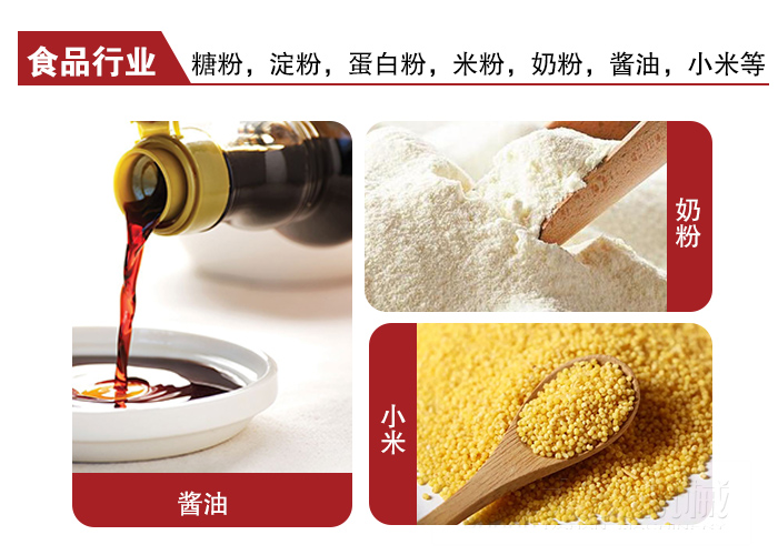 全不銹鋼食品振動(dòng)篩可用于糖粉，小米，淀粉，蛋白粉，米粉，奶粉，醬油等物料